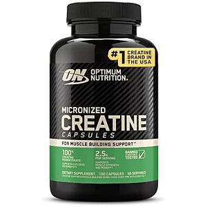 [SnS, AC] $7* | 100-Ct Optimum Nutrition 2500mg/serving Micronized Creatine Capsules at Amazon