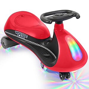 ELEMARA 12V Electric Wiggle Car Ride-On w/ Bluetooth, LED Lights & 2 Speeds (4 colors) $109.99 + Free Shipping