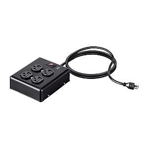 Monoprice Heavy Duty Metal Surge Protector - 4 Outlet Power Strip, 180 Joules, UL Certified, 6 Feet Cable, Black $24.74