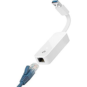 [AC] $6.49* | TP-Link Foldable USB 3.0 to 10/100/1000 Gigabit Ethernet LAN Network Adapter + 15% Back w/ Prime Visa Card at Amazon