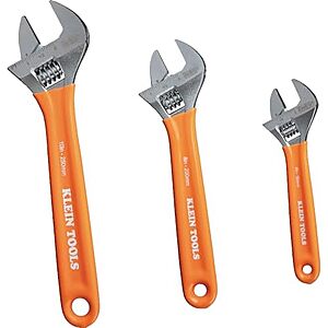 $32.98* | 3-Piece Klein Tools Adjustable Wrench Set (6", 8" & 10") at Amazon