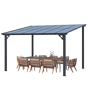 AECOJOY Aluminum Pergola with Canopy $314.99
