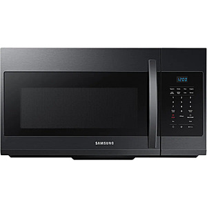 Samsung 1.7 Cu. Ft. Over-the-Range Microwave (Matte Black Steel) $179.99 + Free Shipping