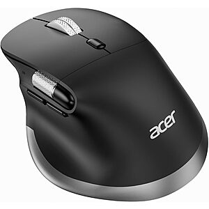 Acer Wireless Rechargeable 4800 DPI Ergonomic Mouse w/ Side Scroll, 8 Buttons $18.99 + Free Shipping w/ Prime or orders $35+
