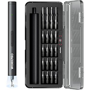 Prime: 20-in-1 WORKPRO 3.6V Electric Screwdriver w/ Magnetizer & Bits $13.99 + Free Shipping