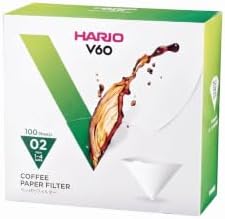 $7.50 | 100-Count HARIO V60 Paper Coffee Filter (Size 02, White) at Amazon