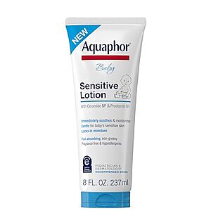 [NEW, SnS, AC] $4.89 | 8-Oz Aquaphor Baby Sensitive Lotion at Amazon