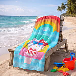 $5 Hello KItty or Sonic Hedgehog Kids Beach Towel, WALMART
