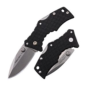 $16.13: Cold Steel Micro Recon 1 Folding Knife 2" 4034SS Spear Point Blade Griv-Ex Handle Tri-Ad Lock at Amazon