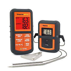 $18.58: ThermoPro TP08 Dual Probe Wireless Remote Kitchen Cooking Meat Thermometer at Walmart.com