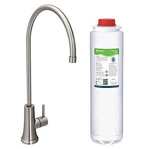 Avado Drinking Water Faucet Lustrous Steel w/71300C WaterSentry PFAS + Lead + Microplastics NSF/ANSI Certified Filter $84.15