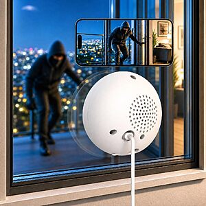 JOOAN 2K No-Drill Window Security Camera for Apartment Renter, 5G/2.4G WiFi $17.99