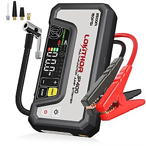 LOKITHOR JP400 2500A Jump Starter with Air Compressor $41