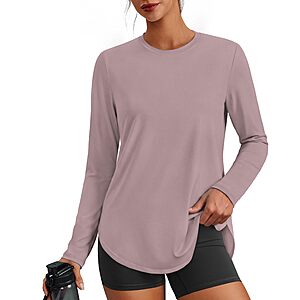 PINSPARK Women’s Ultra-Soft Long Sleeve Workout Top (S–3XL) $4.99 w/ Code