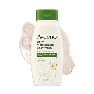 [SnS, AC] $4.84 | 18-Oz Aveeno Daily Moisturizing Body Wash at Amazon