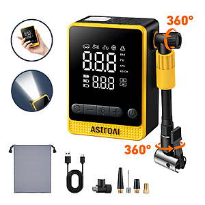 AstroAI Cordless Tire Inflator for Car & Bike 150PSI $14.99
