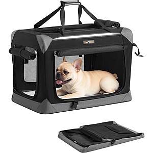 Prime Members: Feandrea 24" Collapsible Travel Dog Crate $35 & More + Free Shipping