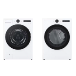 Package: LG 4.5-Cu. Ft. Smart Front-Load Washer & 7.4-Cu. Ft. Electric Dryer w/ Steam & TurboWash 360 (White) $1499.98 + Free Shipping