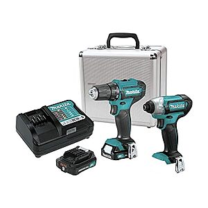 Makita 12V max CXT Lithium-Ion Cordless 2 Pc. Combo Kit CT232RX $163.99