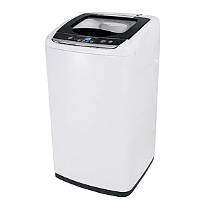 Black+Decker - Small Portable Washer,Portable Washer 0.9 Cu. Ft. with 5 Cycles, Transparent Lid & LED Display - White for $138
