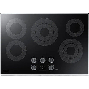 Samsung - 30" Electric Cooktop with WiFi - Stainless Steel for $447
