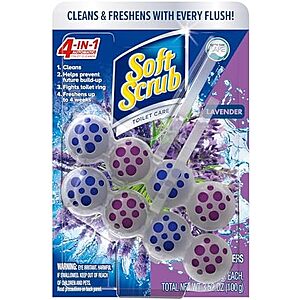 [SnS] $3.41* | 2-Ct Soft Scrub 4-in-1 Rim Hanger Toilet Bowl Cleaner (Lavender) at Amazon