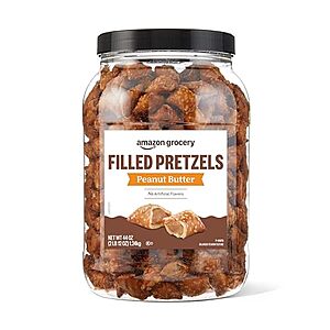 [SnS, AC] $6.08* | 44oz Amazon Grocery Peanut Butter Filled Pretzels at Amazon