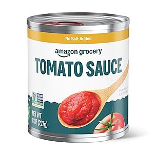 [SnS] $0.40* | 8-oz Amazon Fresh No Salt Added Tomato Sauce at Amazon