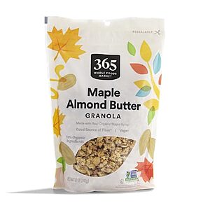 [SnS] $3.23* | 12-Oz 365 by Whole Foods Market Maple Almond Butter Granola at Amazon