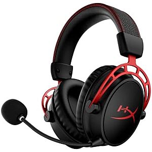 [Resale, AC] $72.48 | HyperX Cloud Alpha Wireless Gaming Headset w/ 300-Hour Battery & Noise-Canceling Mic (Red) (Used - Like New) at Amazon