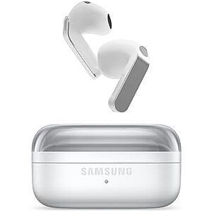 [Resale, AC] $113.47 | Samsung Galaxy Buds 4 (2026) AI True Wireless Bluetooth Earbuds, White (Used - Like New) at Amazon