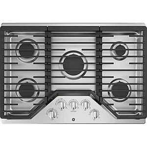 30" GE 5-Burner Built-In Gas Cooktop w/ Dishwasher-Safe Grates (Stainless Steel) $698.99 + Free Shipping