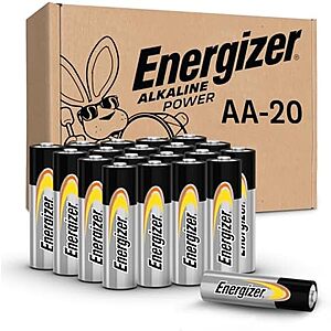[SnS] $11.30 | 20-Count Energizer Alkaline Power AA Batteries at Amazon