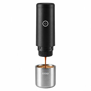 Citaly Self-Heating Fast Charge 20 Bar Double Walled Portable Espresso Machine (Black) $89.99 + Free Shipping