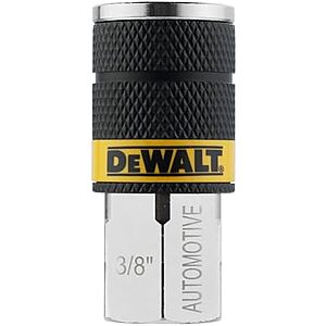 $9.97* | DEWALT 3/8-Inch Body Automotive Air Coupler with 3/8-Inch FNPT: High-Flow 6-Ball Design, 300 PSI at Amazon