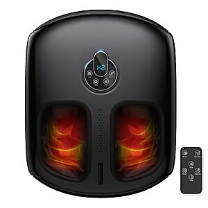 Shiatsu Foot Massager with Heat, 4 Modes & Vibration & Compression & Rolling for Feet Toes Relief $48.44
