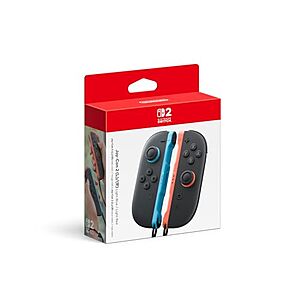 [Resale, AC] $52.47 | Nintendo Joy-Con 2 (L)/(R) Light Blue/Light Red (Used - Like New) at Amazon
