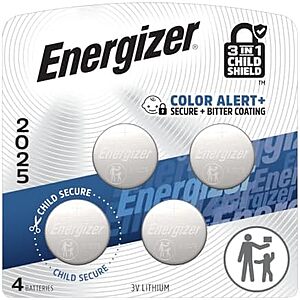 [SnS, AC] $3.74* | 4-Pack Energizer 3V Lithium Coin Batteries with 3-in-1 Child Shield at Amazon
