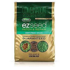 Scotts EZ Seed Patch and Repair Centipede Grass, 20 lb. - Combination Mulch, Seed, and Fertilizer - Tackifier Reduces Seed Wash-Away - Covers up to 445 sq. ft. $34.74