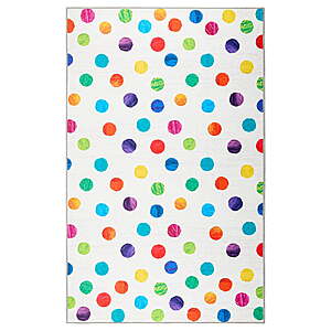 5' x 7' Eric Carle Washable Polka Dot Graphic Kids' Area Rug (Multicolor) $27.49 + Free S&H w/ Walmart+ or on $35+