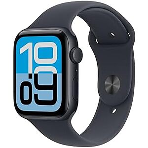 [Resale, AC] $154.69 | Apple Watch SE 3 [GPS 44mm] Smartwatch with Midnight Aluminum Case with Midnight Sport Band - M/L (Used - Like New) at Amazon