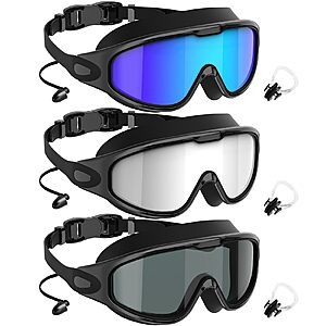 Amazon – NSSIW 3-Pack Adult Swim Goggles - $12.99–$13.99 w/ Code
