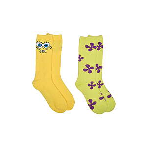 2-Pair Women's Character Socks (SpongeBob, Care Bears, Harry Potter & More, Sizes 4-10) from  $3.51 + Free S&H w/ Walmart+ or on $35+ or Free Store Pickup from Walmart
