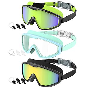 Amazon – CIFOYA 3-Pack Kids Swim Goggles - $11.49–$12.99 w/ Code