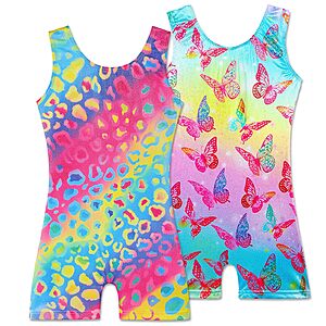 2-Pack Baohulu Big and Little Girls' Sparkly Gymnastics Leotards (Various) $5.99 ($3.00 each) + Free Shipping w/ Prime or on $35+
