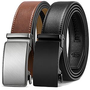 Amazon – Zitahli 2-Pack Leather Ratchet Belts - $12.99 w/ Code + Deal