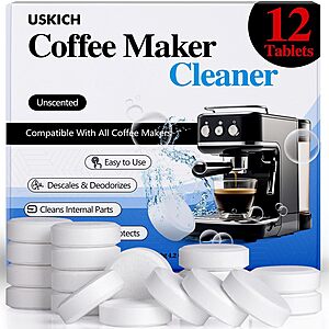 34-Count USKICH Coffee Machine Cleaner & Descaler Tablets $7.64 ($ 0.22 Each) w/ S&S + Free Shipping w/ Prime or on $35+