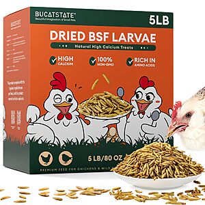 Amazon – BUCATSTATE 5-Lb Dried Black Soldier Fly Larvae - $19.49 w/ Code