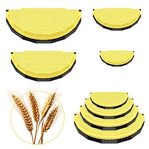 4-Pack (10"+8"+6"+4") Aopigavi Wheat Straw Nesting Tortilla and Quesadilla Crimper Press (Yellow/Black) $13.49 + Free Shipping w/ Prime or on $35+