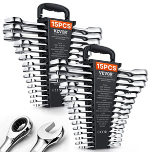 VEVOR 30-Piece Ratcheting Combination Wrench Set SAE/Metric $65.51 Shipped